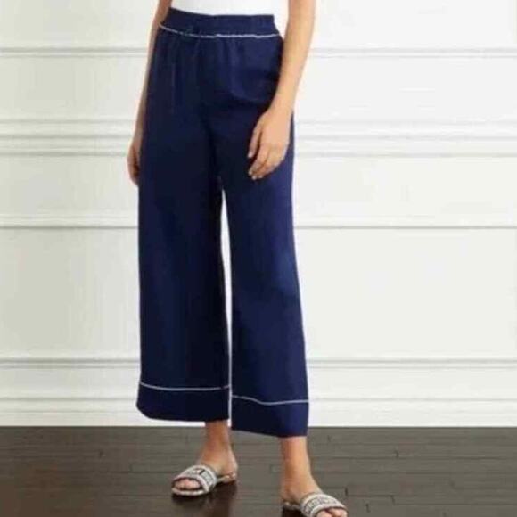 Hill House Home NWT Skylar Pant in Navy Linen Size Medium - Picture 2 of 4